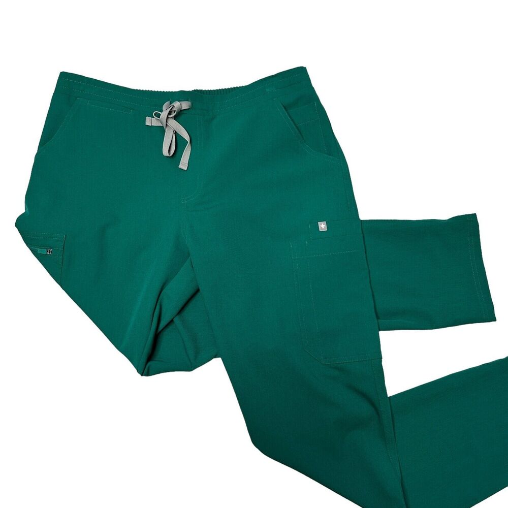 Figs Hunter Green Yola Scrub Pants